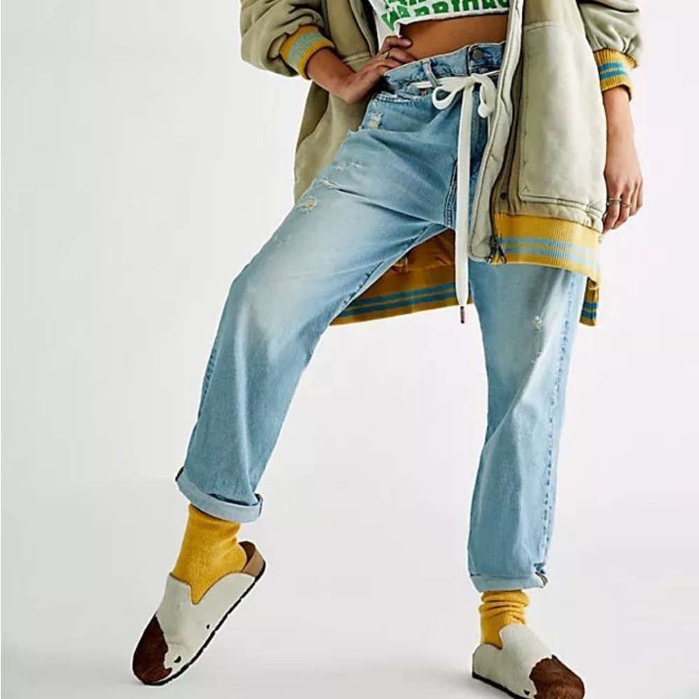 FREE PEOPLE X DENIMIST HARPER SHOELACE JEANS